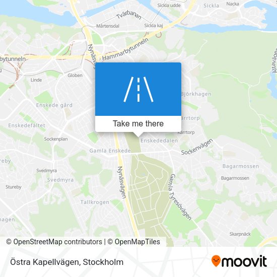 Östra Kapellvägen map