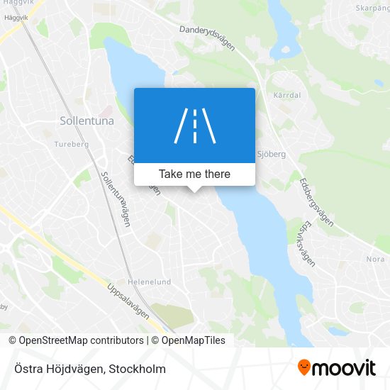Östra Höjdvägen map