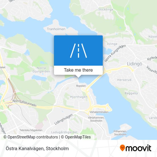 Östra Kanalvägen map