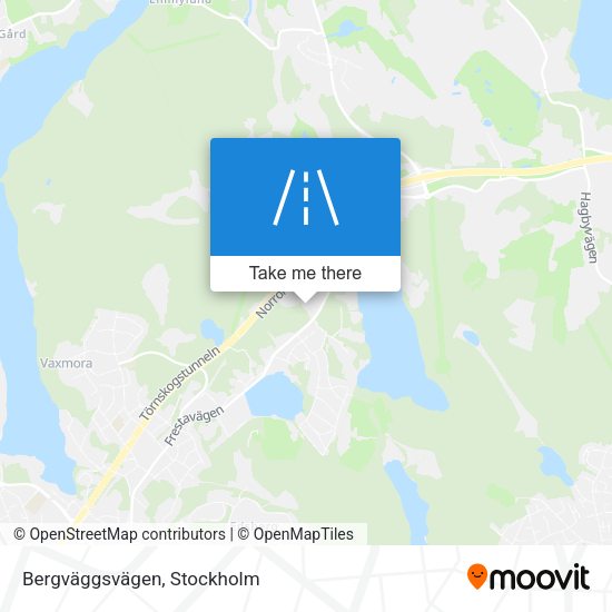 Bergväggsvägen map