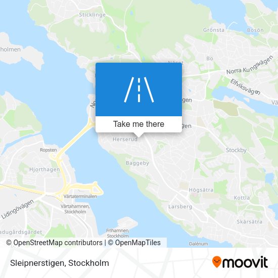 Sleipnerstigen map