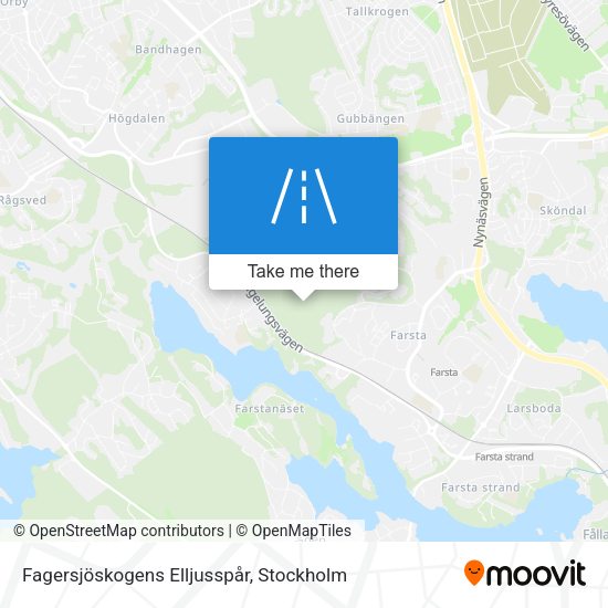 Fagersjöskogens Elljusspår map
