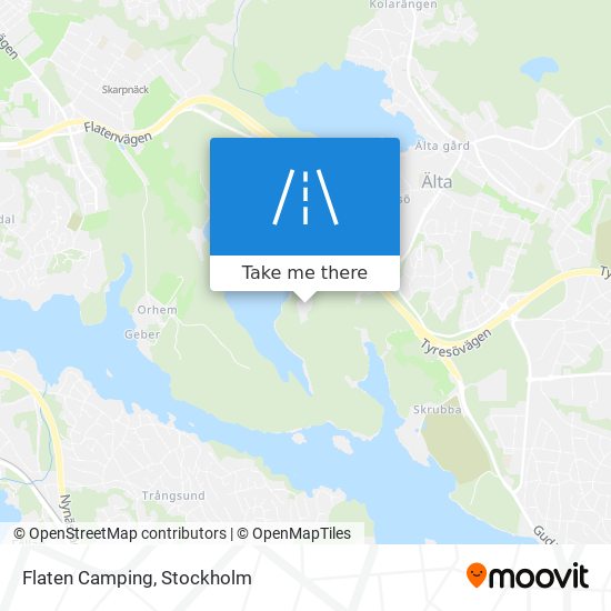 Flaten Camping map