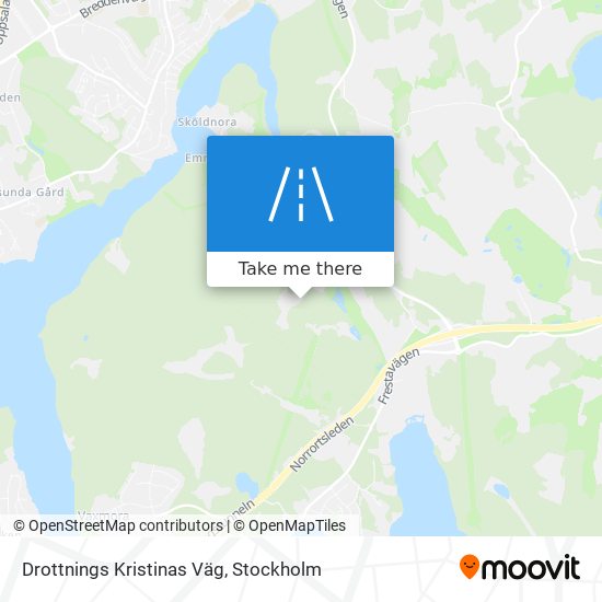 Drottnings Kristinas Väg map