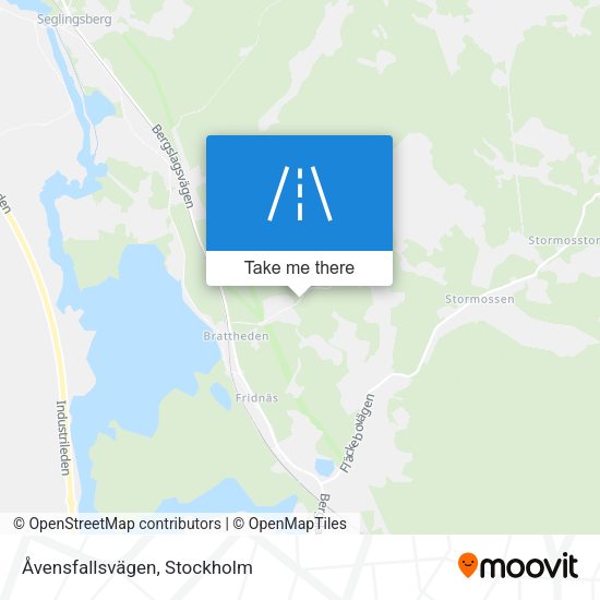 Åvensfallsvägen map