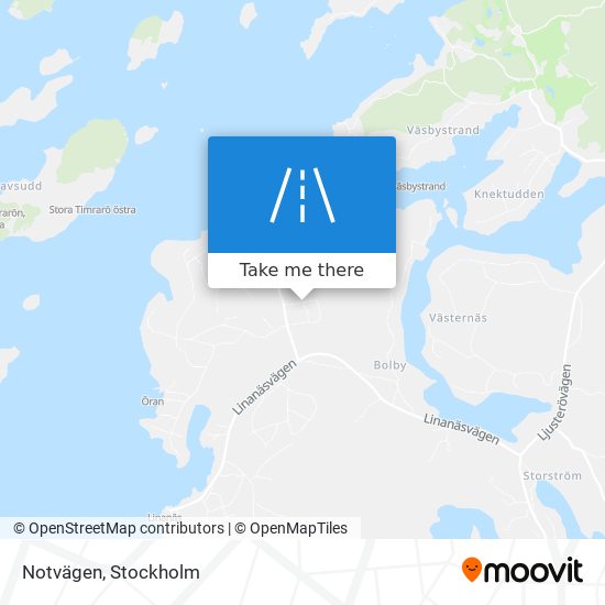 Notvägen map