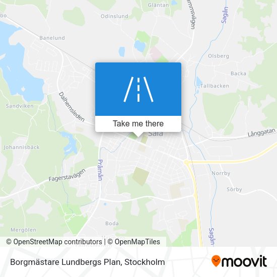 Borgmästare Lundbergs Plan map