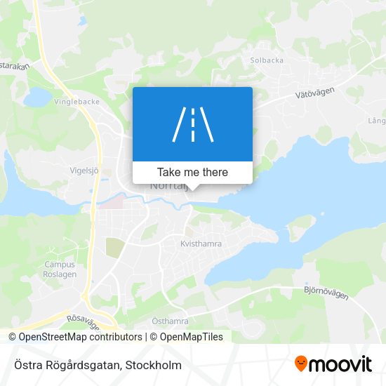 Östra Rögårdsgatan map