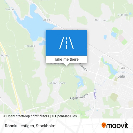 Rönnkullestigen map