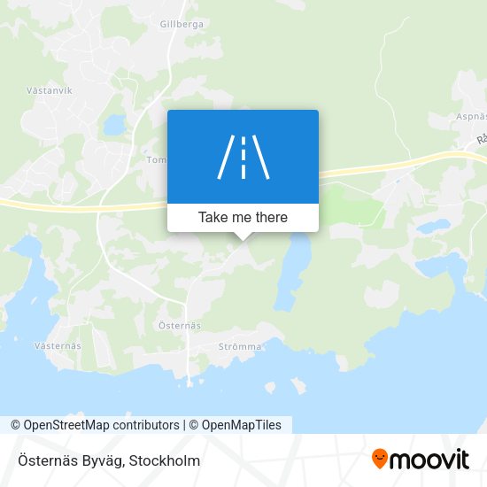 Östernäs Byväg map