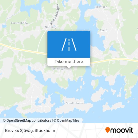 Breviks Sjöväg map