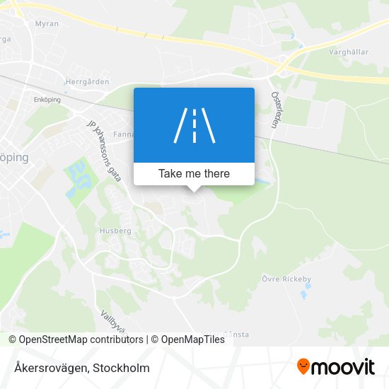 Åkersrovägen map