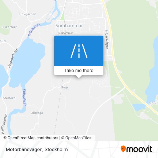 Motorbanevägen map