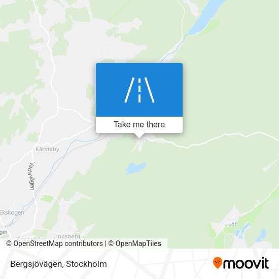 Bergsjövägen map
