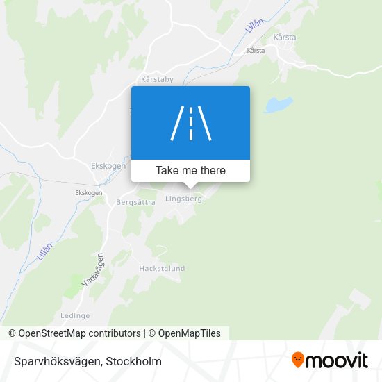Sparvhöksvägen map