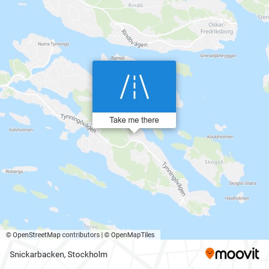 Snickarbacken map