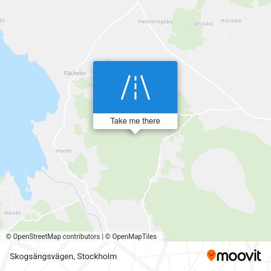Skogsängsvägen map