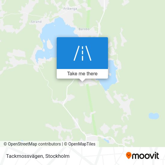 Tackmossvägen map