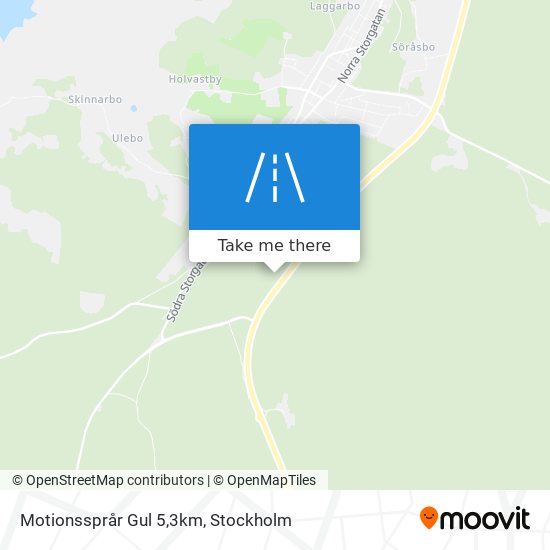 Motionssprår Gul 5,3km map