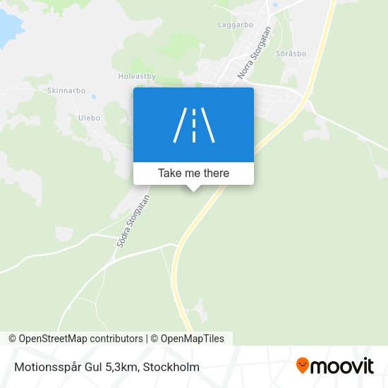 Motionsspår Gul 5,3km map