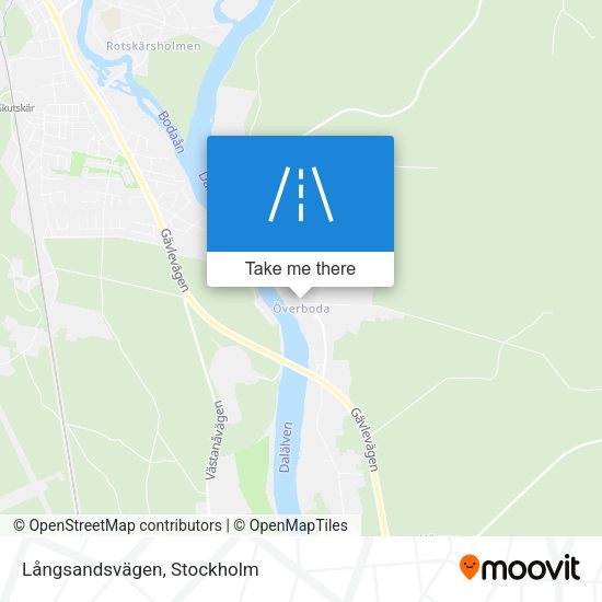 Långsandsvägen map