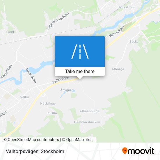 Valltorpsvägen map