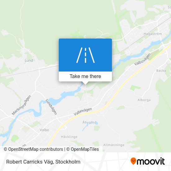 Robert Carricks Väg map