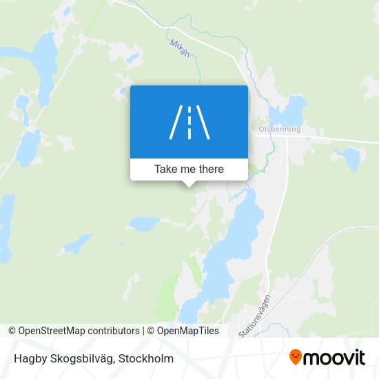 Hagby Skogsbilväg map