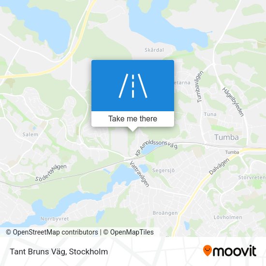 Tant Bruns Väg map