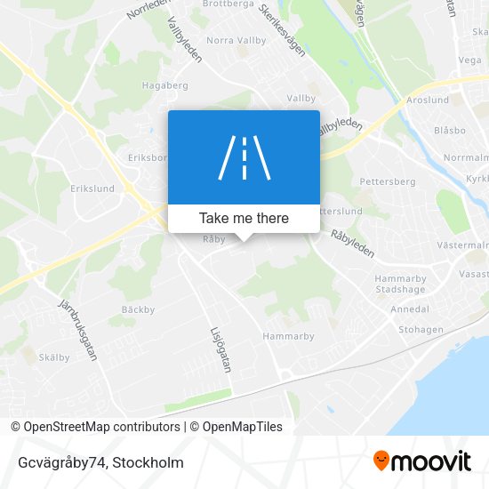 Gcvägråby74 map