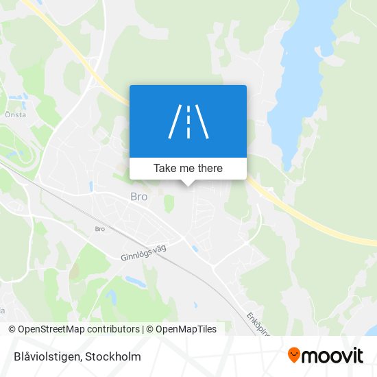 Blåviolstigen map