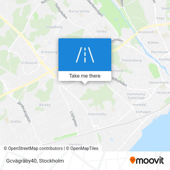 Gcvägråby40 map