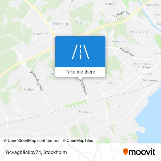 Gcvägbäckby74 map