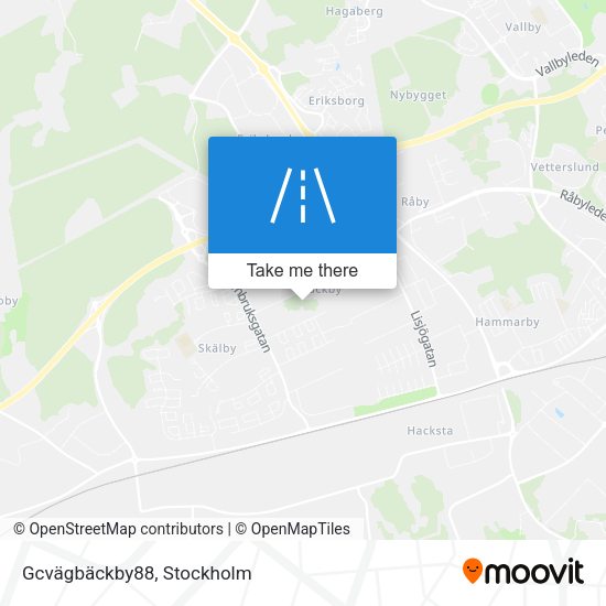 Gcvägbäckby88 map