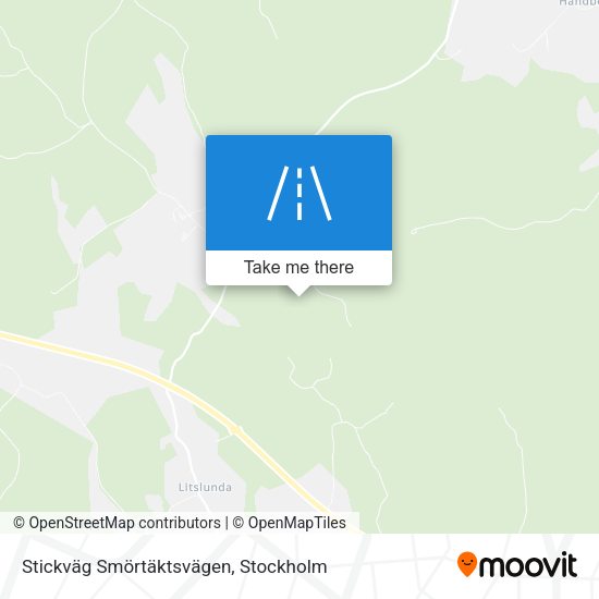 Stickväg Smörtäktsvägen map