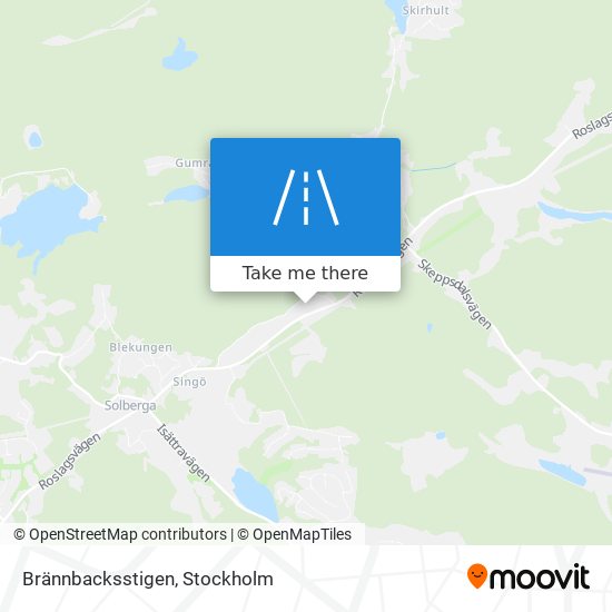 Brännbacksstigen map