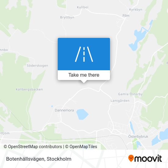 Botenhällsvägen map