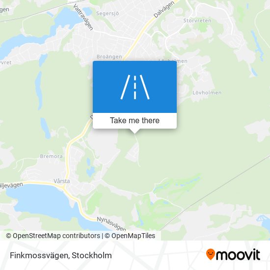 Finkmossvägen map