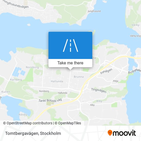 Tomtbergavägen map