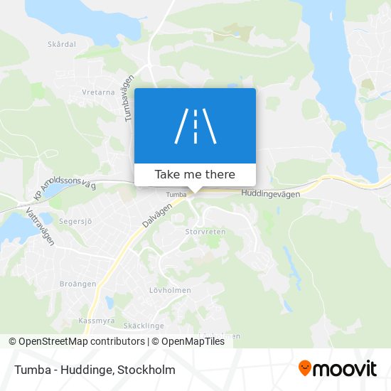 Tumba - Huddinge map