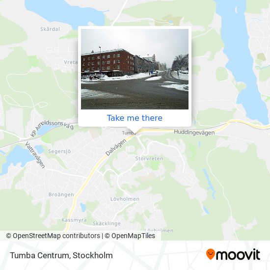 Tumba Centrum map
