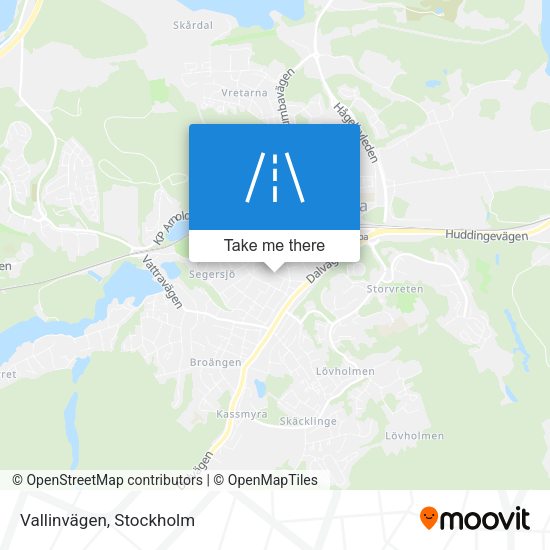 Vallinvägen map