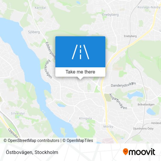 Östbovägen map