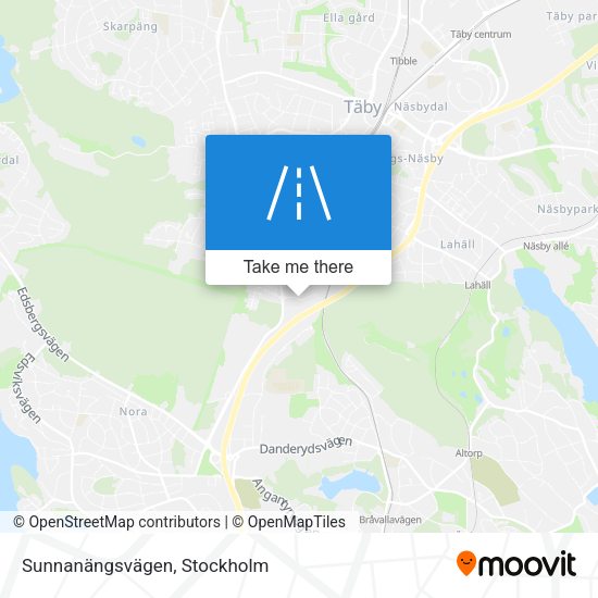 Sunnanängsvägen map
