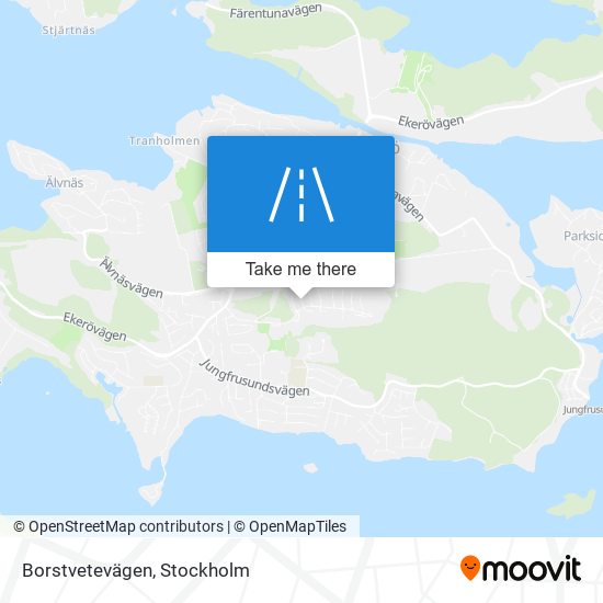 Borstvetevägen map