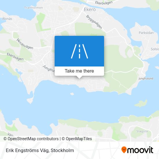 Erik Engströms Väg map