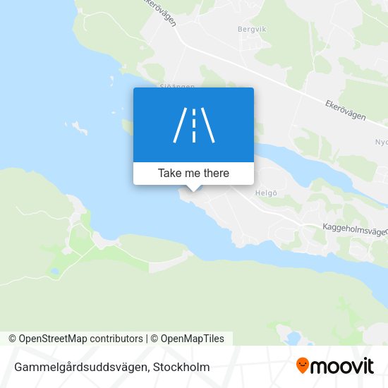 Gammelgårdsuddsvägen map