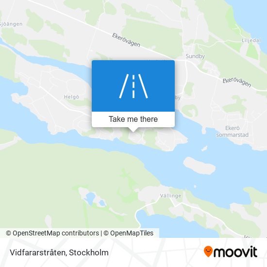 Vidfararstråten map