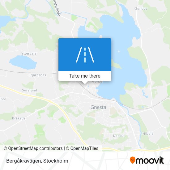 Bergåkravägen map