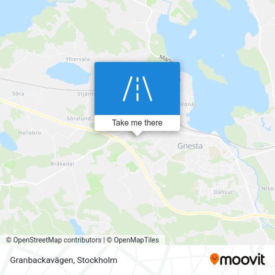 Granbackavägen map